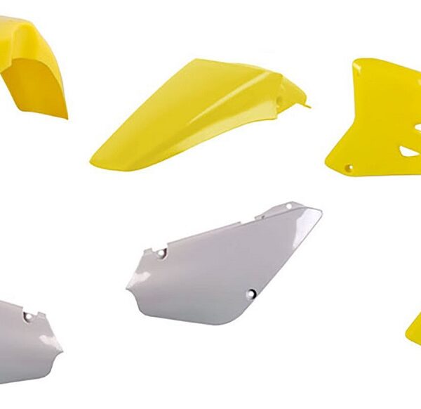 Kit plastiche CEMOTO Giallo / Bianco – Suzuki RM 85 2002–2018