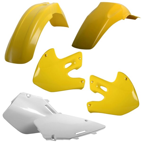 Kit plastiche CEMOTO Giallo / Bianco – Suzuki RM 125 / 250 1999–2000