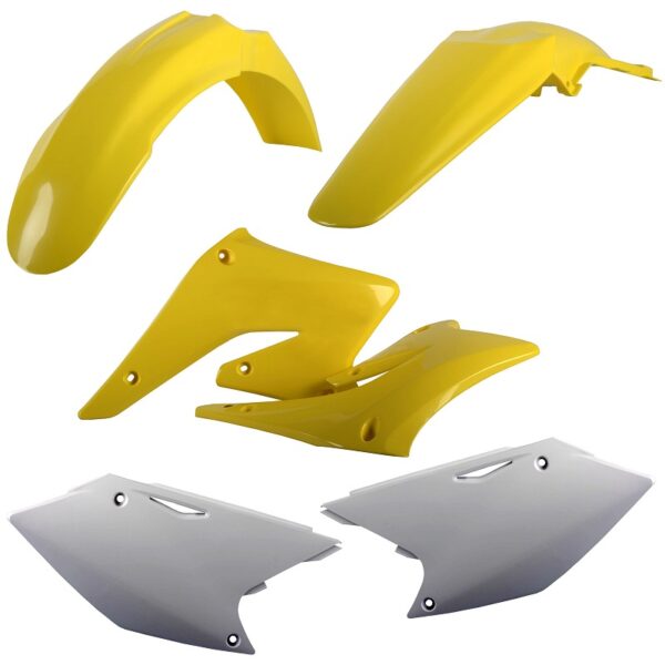 Kit plastiche CEMOTO Giallo / Bianco – Suzuki RMZ 250 2004–2006