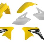 Kit plastiche CEMOTO Giallo / Bianco – Suzuki RMZ 250 2010–2018