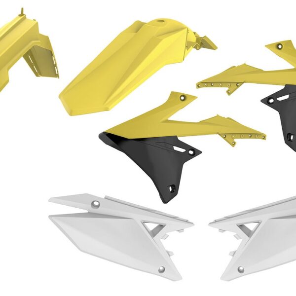 Kit plastiche CEMOTO Giallo / Bianco – Suzuki RMZ 250 / 450