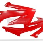 Convogliatori radiatore POLISPORT rossi – Honda CRF 250 R 2004–2009