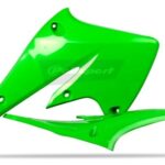 Convogliatori radiatore POLISPORT verdi – Kawasaki KX 250 F 2004–2005
