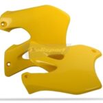 Convogliatori radiatore POLISPORT gialli – Suzuki RM 125 / 250 1996–1998
