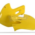 Convogliatori radiatore POLISPORT gialli – Suzuki RM 125 / 250 1999–2000