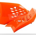 Convogliatori radiatore POLISPORT arancioni – KTM 65 SX 2009–2015