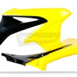 Convogliatori radiatore POLISPORT nero/gialli – Suzuki RMZ 450 2008–2017