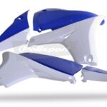Convogliatori radiatore POLISPORT blu/bianchi con copri serbatoio – Yamaha YZ 450 F 2010–2013