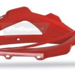 Parte superiore convogliatori radiatore POLISPORT rossa – Husqvarna TC / TE 2008–2010