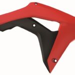 Convogliatori radiatore POLISPORT rosso/neri – Honda CRF 250 R / 450 R 2017–2021