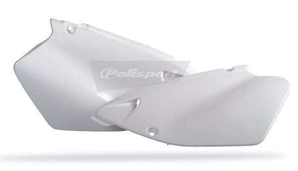 Portanumeri laterali POLISPORT bianchi – Yamaha YZ 125 / 250 1996–2001