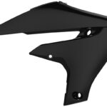 Convogliatori radiatore POLISPORT neri – Yamaha YZ / WR F 2018–2024