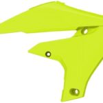 Convogliatori radiatore POLISPORT giallo fluo – Yamaha YZ / WR F 2018–2024