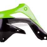 Convogliatori radiatore POLISPORT verdi/neri – Kawasaki KX 450 F 2012–2015