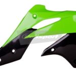 Convogliatori radiatore POLISPORT verde/neri – Kawasaki KX 250 F 2013–2016