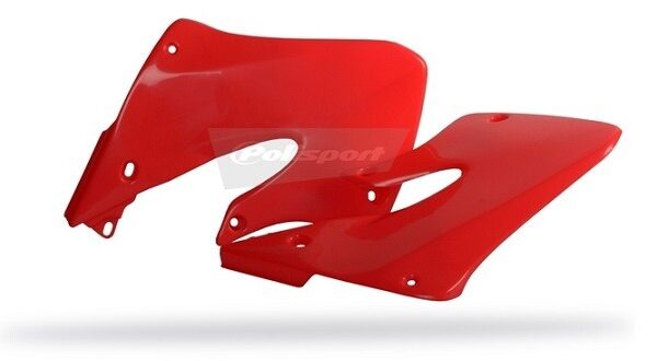 Convogliatori radiatore POLISPORT rosso fluo – Honda CR 125 / 250 1997–1999