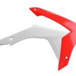 ogliatori radiatore POLISPORT rosso/bianco – Honda CRF 250 R / 450 R 2013–2017