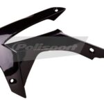 Convogliatori radiatore POLISPORT neri – Honda CRF 250 R / 450 R 2013–2017