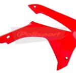 Convogliatori radiatore POLISPORT rossi – Honda CRF 250 R / 450 R 2013–2017