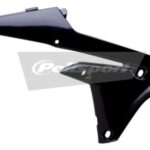 Convogliatori radiatore POLISPORT neri – Yamaha YZ / WR F 2014–2019