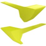 Portanumeri laterali POLISPORT giallo fluo – Husqvarna TC / FC / TE / FE 2016–2019