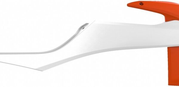 Convogliatori radiatore POLISPORT bianco/arancione – KTM SX / EXC 2019–2023