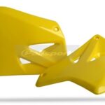 Convogliatori radiatore POLISPORT Suzuki RM 125 250 2001–2012 giallo