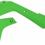 Convogliatori radiatore POLISPORT Kawasaki KX 250F 450F 2019–2024 verdi