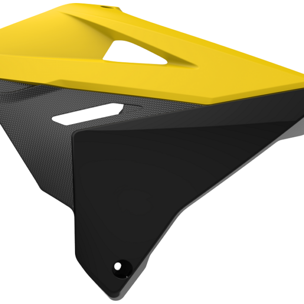 Convogliatori radiatore POLISPORT Suzuki RM 125 250 2001–2012 giallo/nero