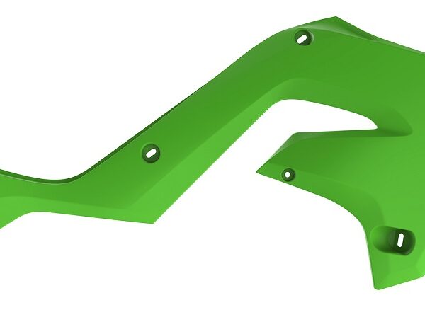 Convogliatori radiatore POLISPORT Kawasaki KX 2003–2008 verde