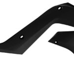 Convogliatori radiatore POLISPORT Kawasaki KX 2003–2008 nero