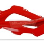 Parte superiore convogliatori radiatore POLISPORT rosso Husqvarna 125 CR / 250 TC 2006–2008