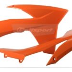Convogliatori radiatore POLISPORT arancione KTM SX / SX-F / EXC 2011–2013