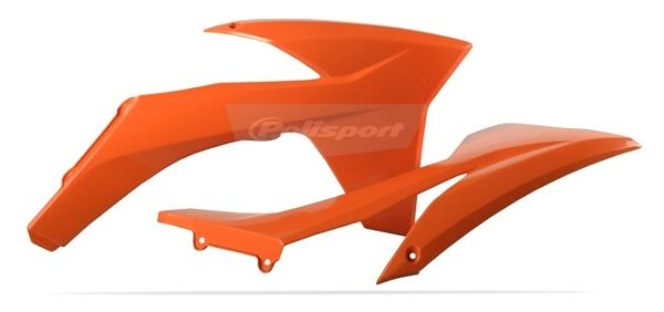 Convogliatori radiatore POLISPORT arancione KTM SX / SX-F / EXC 2011–2013