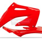Convogliatori radiatore POLISPORT rosso Honda CRF 450 R 2002–2004