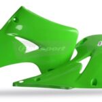 Convogliatori radiatore POLISPORT verde Kawasaki KX 125 / KX 250 2003–2008