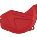 Protezione coperchio frizione POLISPORT rossa Honda CRF 450 R 2010–2016