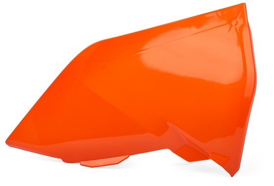 p8448100001.jpg Coperchio laterale cassa filtro POLISPORT arancione KTM SX / SX-F / EXC 2016–2019 - immagine 1