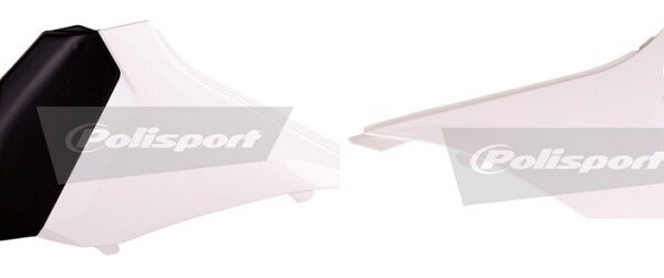 Coperchi laterali cassa filtro POLISPORT bianchi KTM SX / EXC 2011–2013