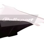 Coperchio laterale cassa filtro POLISPORT bianco/nero KTM 85 SX 2013–2017