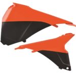 Coperchi laterali cassa filtro POLISPORT arancione/nero KTM EXC 2014–2016