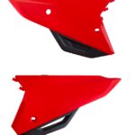 Portanumeri laterali POLISPORT Rosso Honda CRF 250/450 R RX 2021–2024