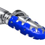 Protezione collettori Armadillo POLISPORT corta 22 cm blu