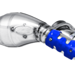 Protezione collettori Armadillo POLISPORT lunga 40 cm blu