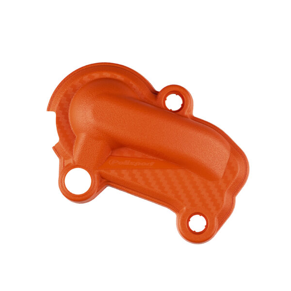 Protezione coperchio pompa acqua POLISPORT KTM 250–300 2019–2023 – Arancione