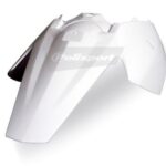 Parafango posteriore con portanumeri POLISPORT KTM 85 SX bianco 2003–2012