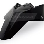 Parafango posteriore con portanumeri POLISPORT KTM nero 2007–2011