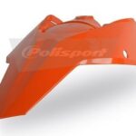 Parafango posteriore con portanumeri POLISPORT KTM arancione 2007–2011
