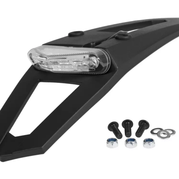 Prolunga portatarga universale POLISPORT con luce stop omologata ECE