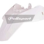 Parafango posteriore con portanumeri POLISPORT KTM 65 SX bianco 2009–2015